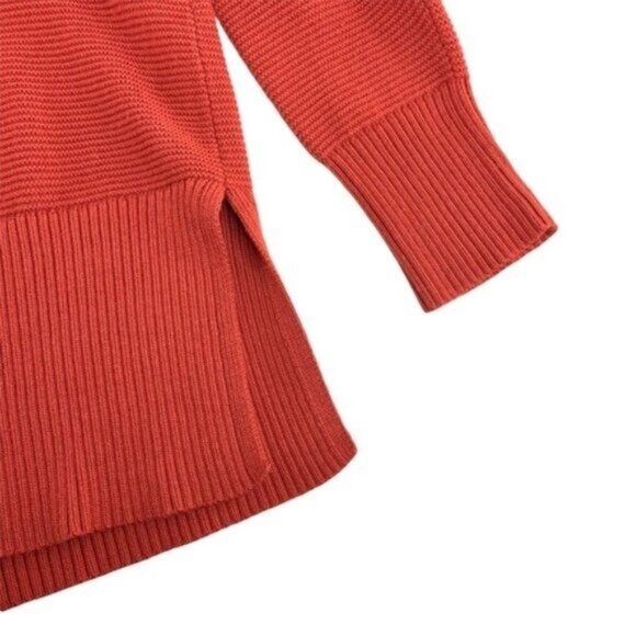 Talbots Rust Orange Pullover Turtleneck Sweater Mockneck - Picture 5 of 6